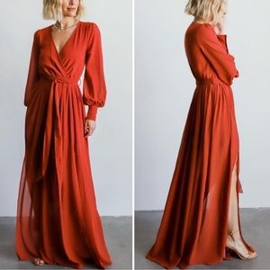 NWT Baltic Born Celine Maxi Dress Rust Size 1XL
